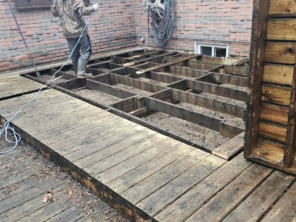 Backyard Deck Rebuild — before