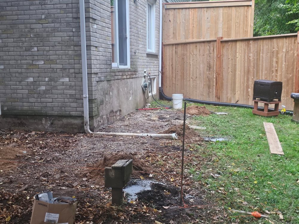 Ground-Level Cedar Deck — before