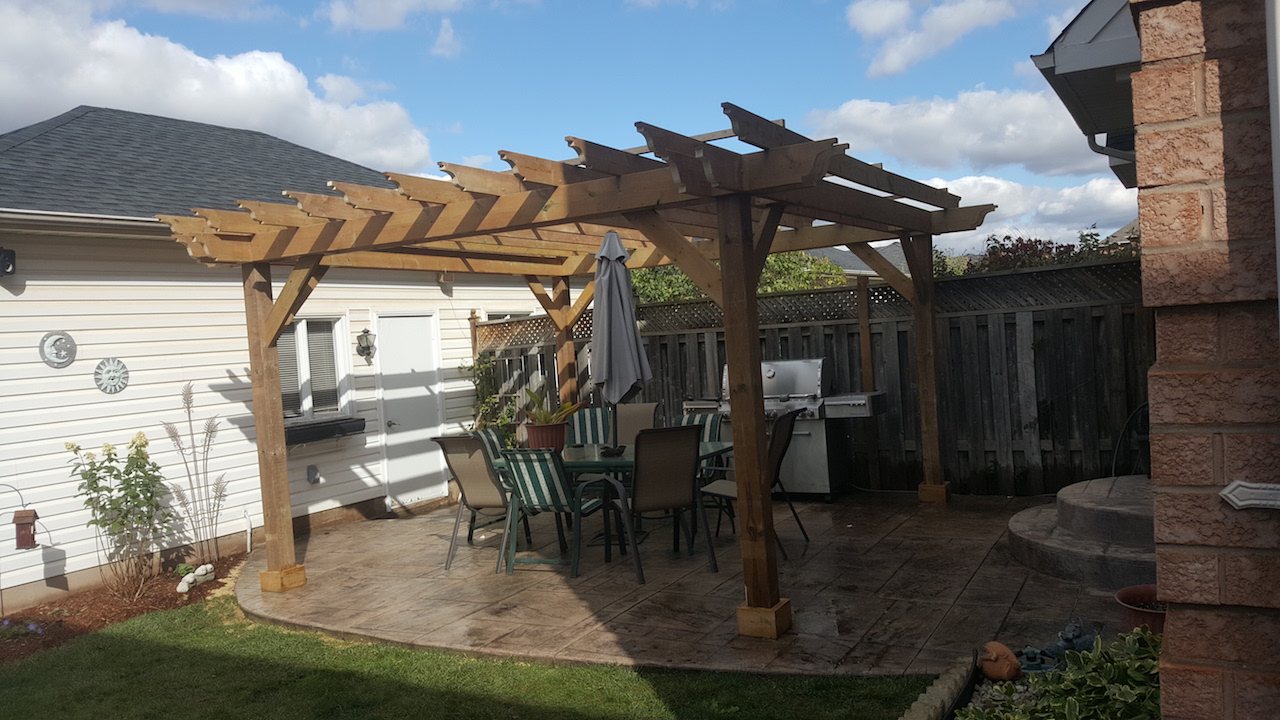 Backyard pergola & patio