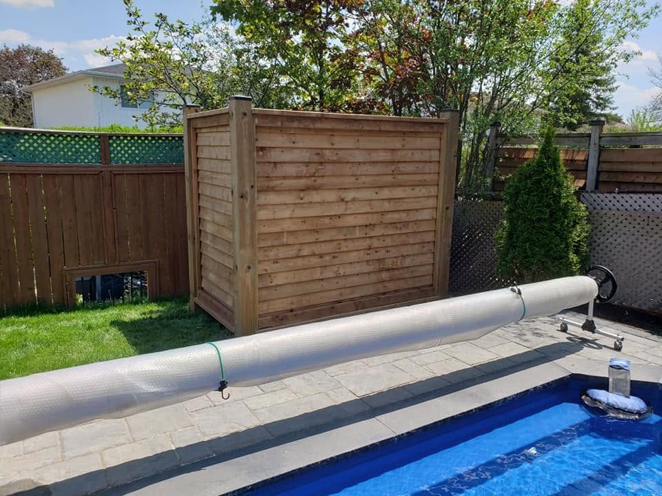 Cedar pool enclosure